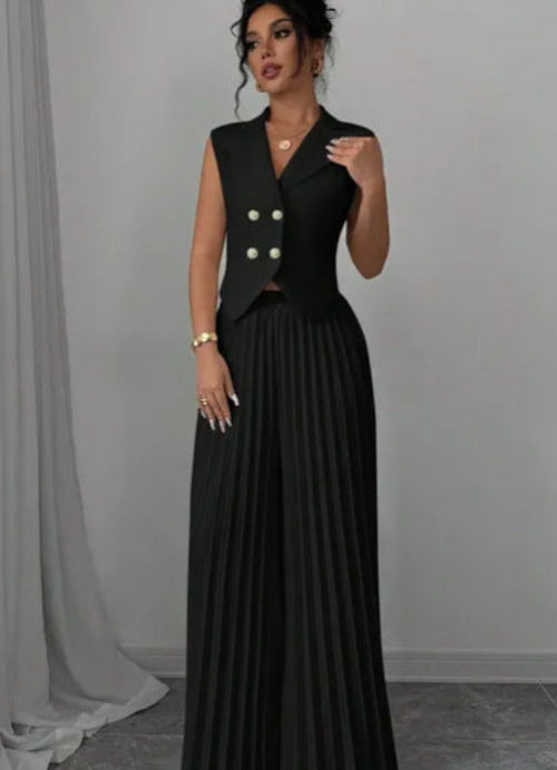CityMuse Sleeveless Suit Set β Haute Edition 25