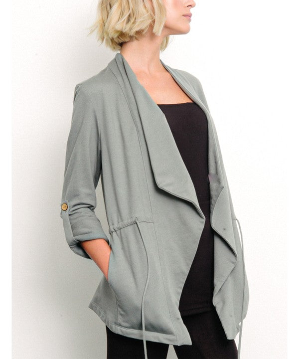 HEMP OPEN FRONT JACKET - Organic ECO Friendly