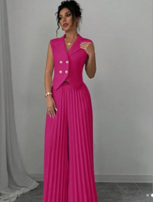 CityMuse Sleeveless Suit Set β Haute Edition 25