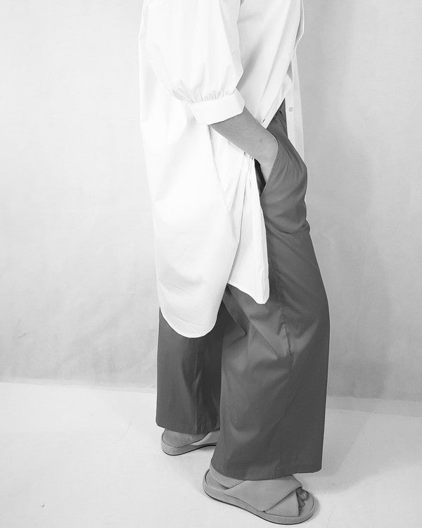 CASUAL SHIRT DRESS WITH POCKETS