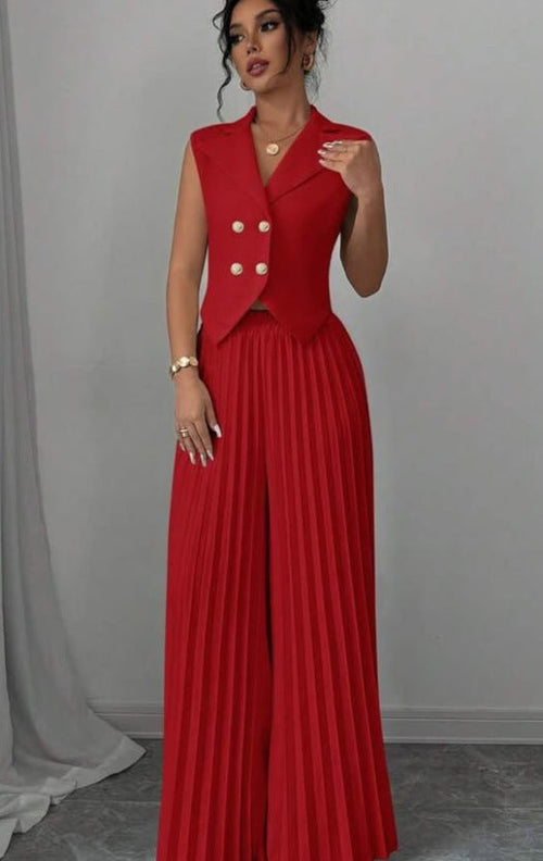 CityMuse Sleeveless Suit Set β Haute Edition 25