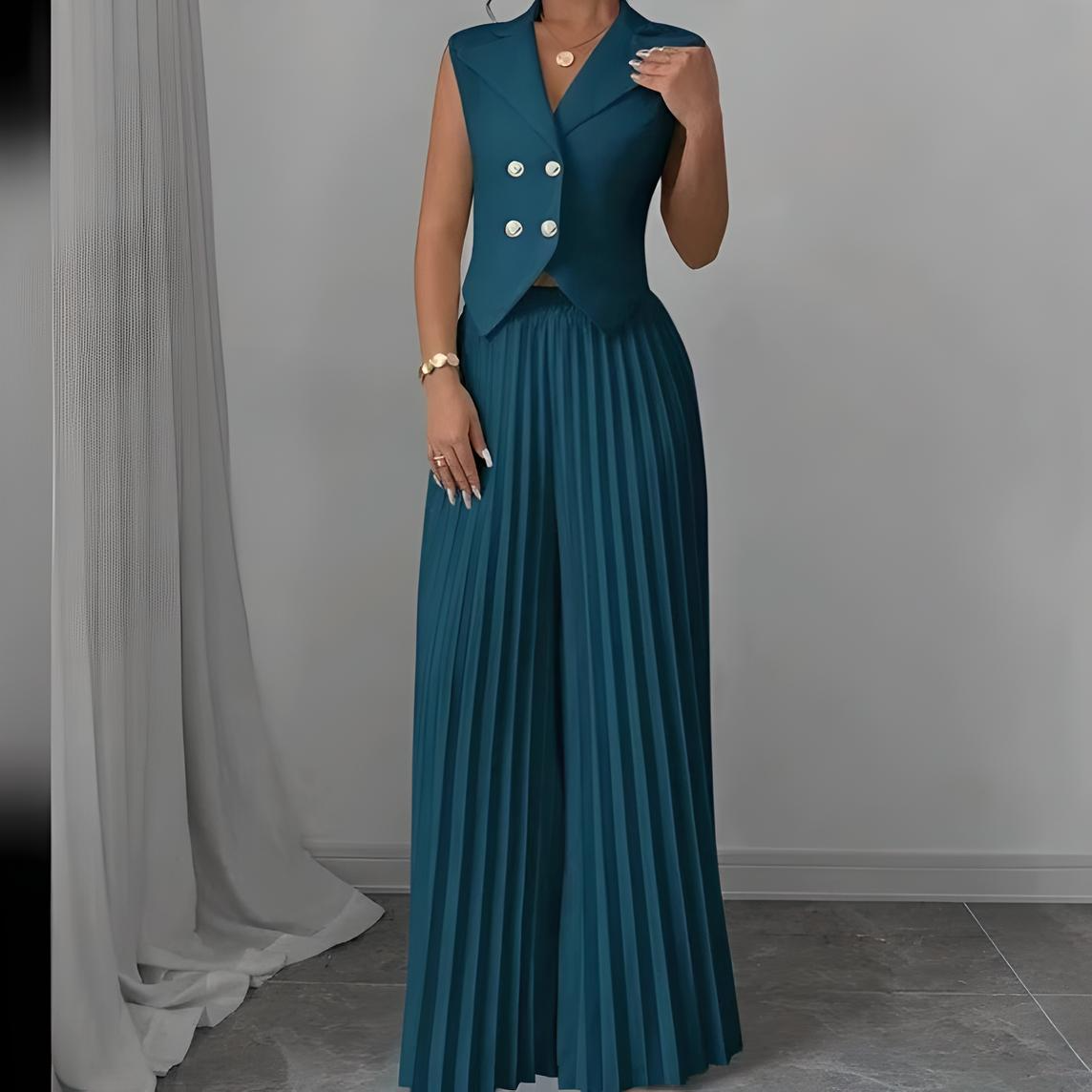 CityMuse Sleeveless Suit Set β Haute Edition 25