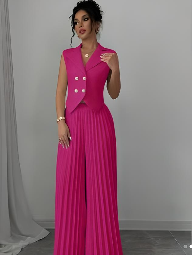 CityMuse Sleeveless Suit Set β Haute Edition 25