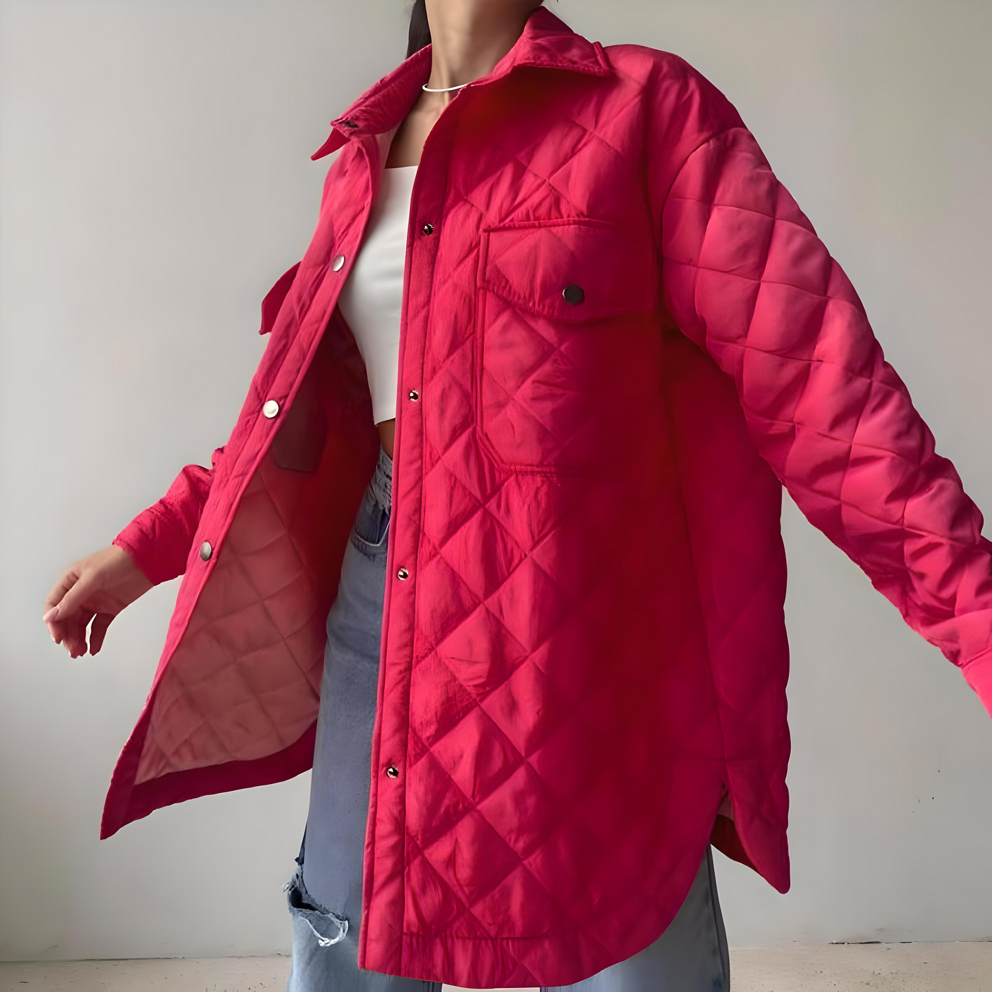 Long Breasted Lapel Cotton Jacket β 25 Edition
