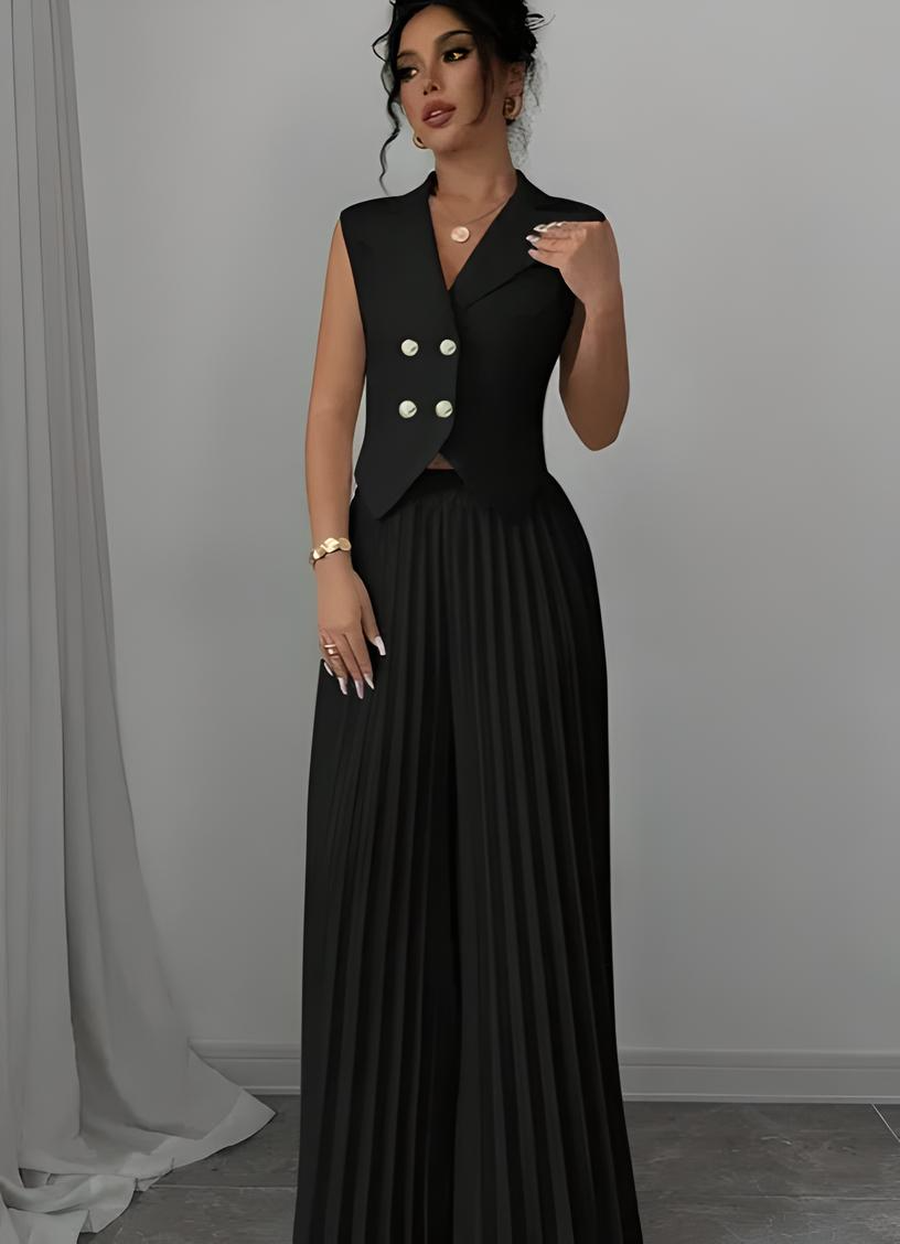 CityMuse Sleeveless Suit Set β Haute Edition 25