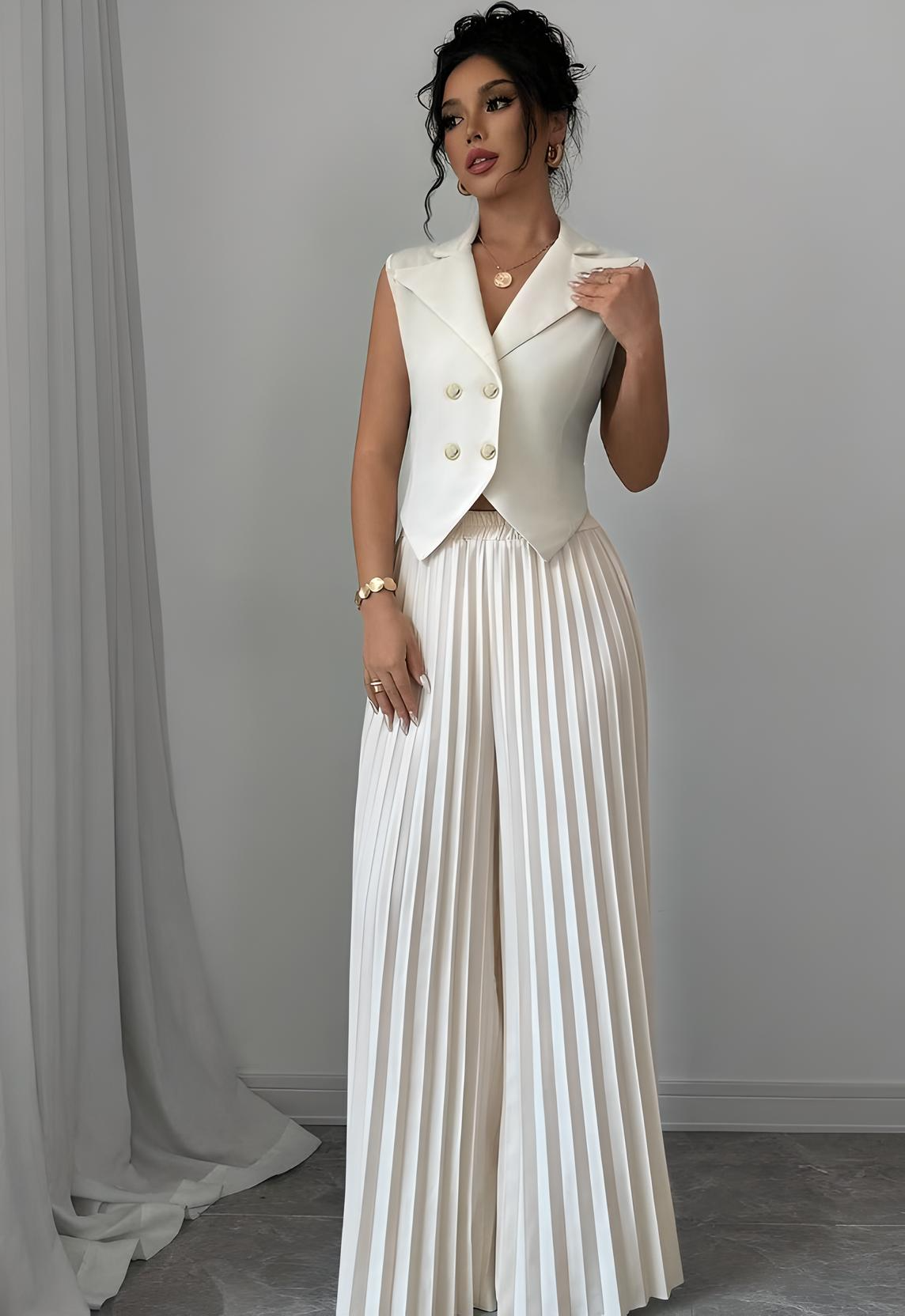 CityMuse Sleeveless Suit Set β Haute Edition 25