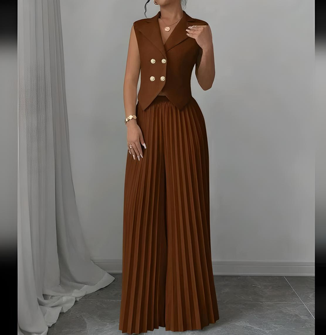 CityMuse Sleeveless Suit Set β Haute Edition 25