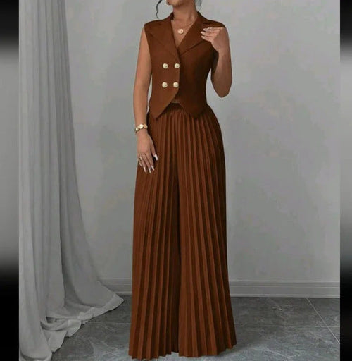 CityMuse Sleeveless Suit Set β Haute Edition 25
