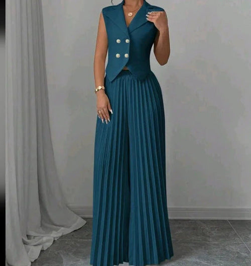 CityMuse Sleeveless Suit Set β Haute Edition 25